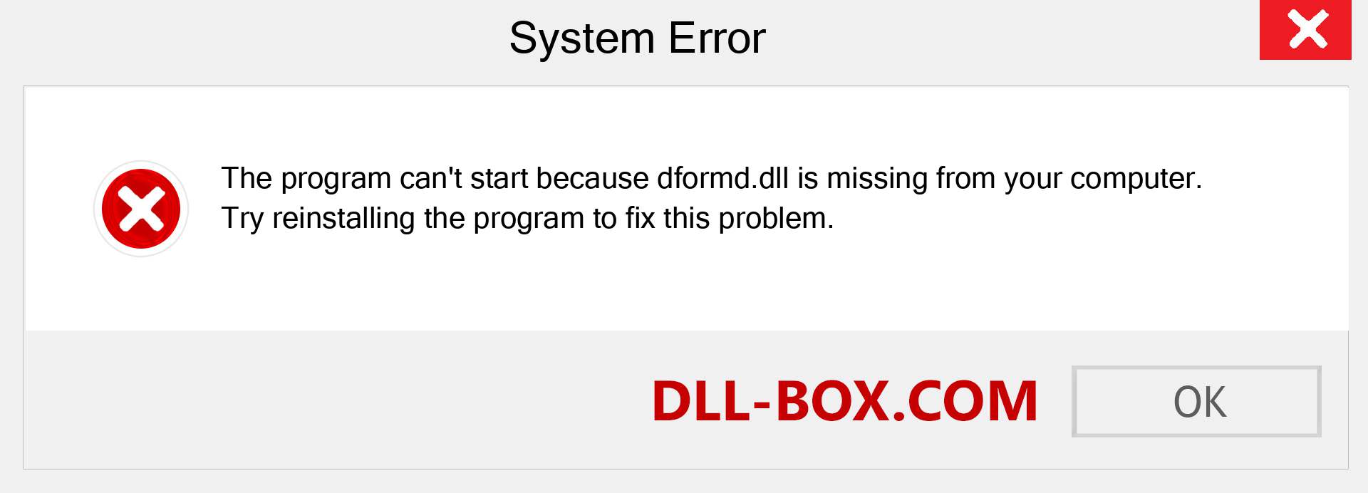  dformd.dll file is missing?. Download for Windows 7, 8, 10 - Fix  dformd dll Missing Error on Windows, photos, images