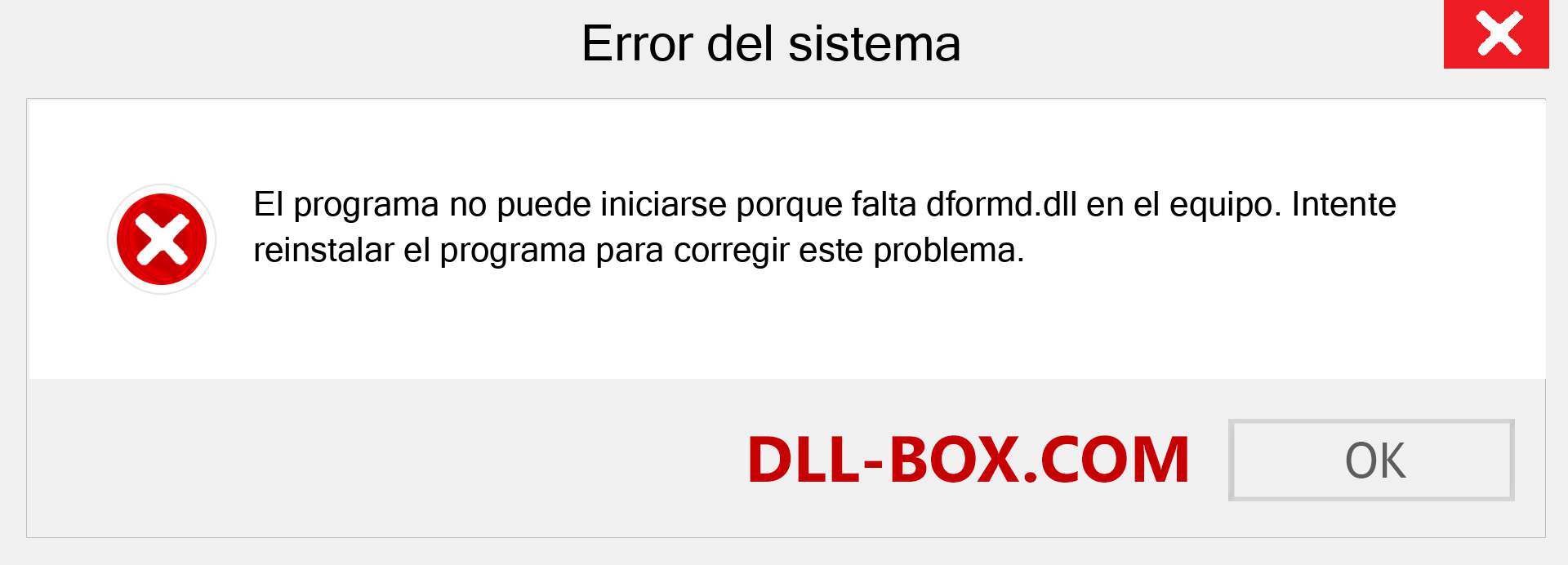 ¿Falta el archivo dformd.dll ?. Descargar para Windows 7, 8, 10 - Corregir dformd dll Missing Error en Windows, fotos, imágenes